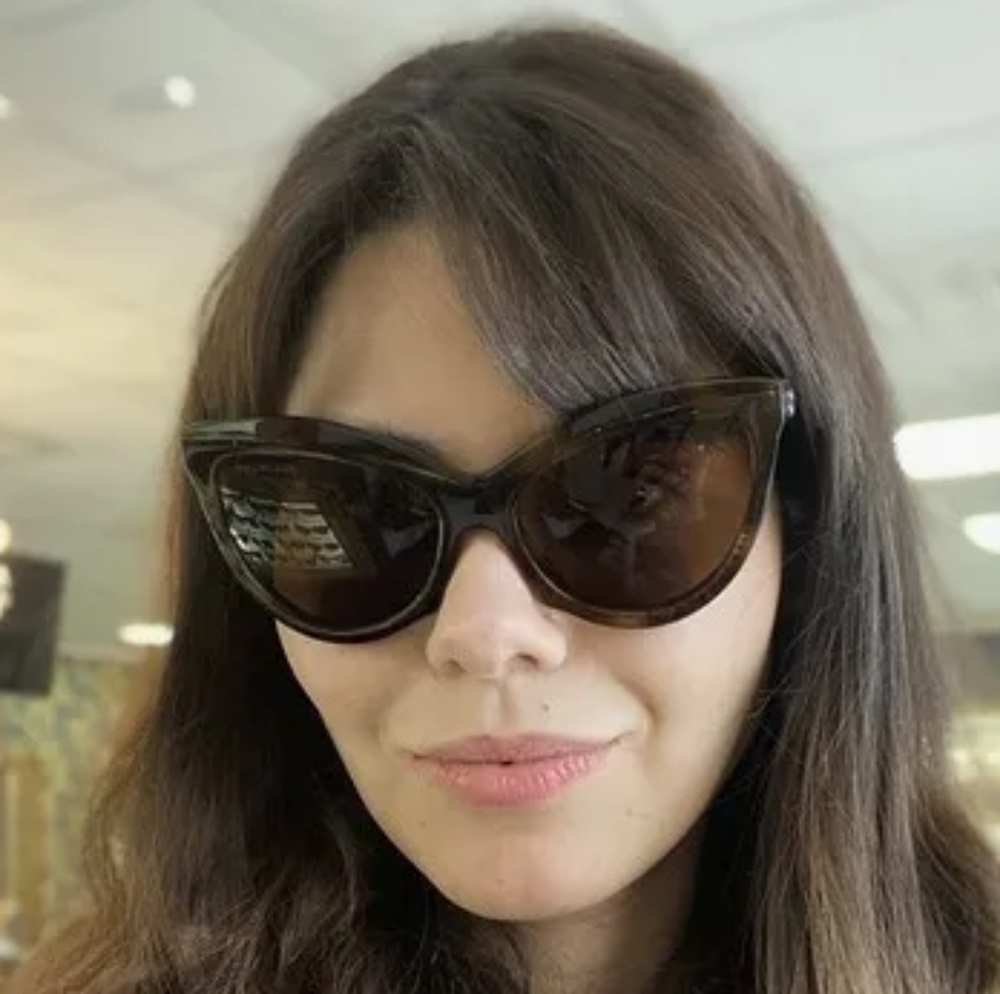 NEW BALENCIAGA BB0217S 002 BROWN CAT EYE BALENCIAGA SUNGLASSES - Picture 3 of 6